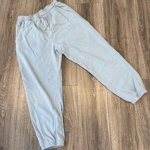 Hey Babe Womens Drawstring Joggers blue size large